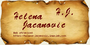 Helena Jacanović vizit kartica